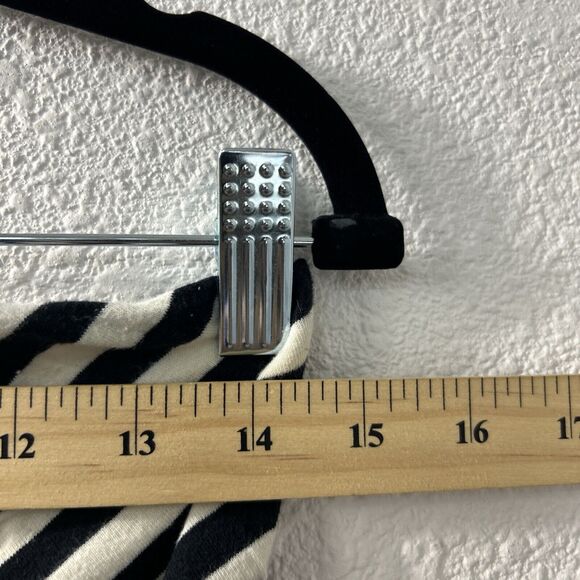 Monteau Chevron Striped Black and White Blouse - Picture 6 of 9